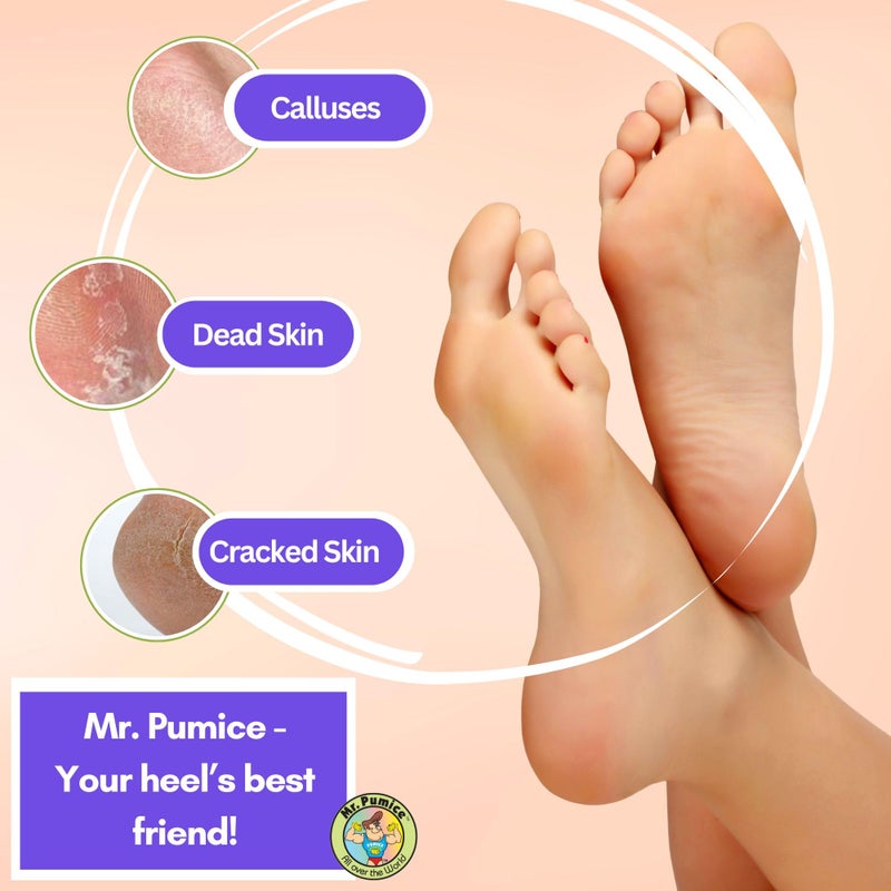 Mr. Pumice Ultimate Pumi Bar, 2-in-1 Callus Remover, Pedicure Stone & Ped File Scrubber for Smooth Feet and Heels, Dual-Grit (Medium + Coarse), 1 Count - Image 3